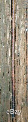 VTG Wooden Folk Art Walking Stick Old Man Grotesque Face Hand Carved Cane Creepy