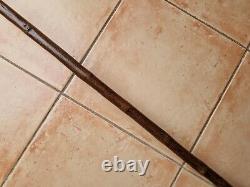 Very Long Shepherds Crook Hiking Cane Walking Stick Metal Ground Spike 71