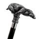 Victorian Rabbit Walking Cane, Wooden Rabbit Head Walking Stick, Carving Handle