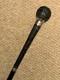 Victorian Walking Stick Cane Intricate Hand-Carved Top & Hallmarked 1891 Silver