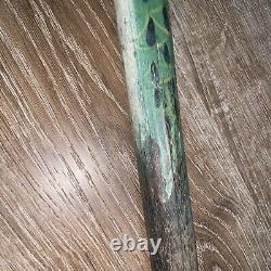 Vintage 38 Hand Carved Snake Reptile Wooden Walking Cane Handmade Walking Stick