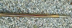 Vintage 51 Hand Carved 18 Layer Wood Walking Hiking Stick Metal Poker Tip