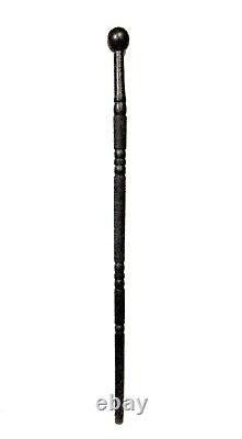 Vintage African Tribal Heavy Hand-Carved Ebony Walking Stick 94cm