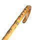 Vintage Antique Asian Japanese Chinese Carved Bamboo Wood Walking Stick Cane