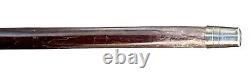Vintage Antique Folk Art Carved Wood Tribal Ebony Knob SwaggerWalking Stick Cane
