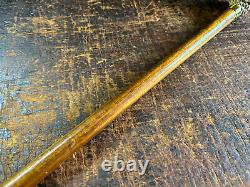 Vintage/Antique Hand Carved Walking Cane/Stick Faux Ivory Claw Foot & Egg