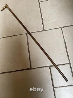 Vintage Carved Greyhound Walking Cane/Stick