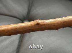 Vintage Carved Resin Dog Head Walking Cane Glass Eyes 100cm