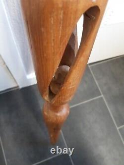 Vintage Carved Walking Stick Stunning Giraffe Beautiful Carving Rare African