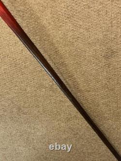 Vintage Christmas Walking Stick / Cane Hand-Carved & Painted Santa Claus Top