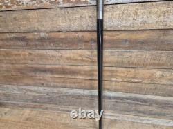 Vintage Cobra Head Walking Stick Black Shaft Silver Coloured Metal Cobra