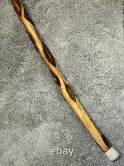Vintage Hand Carved Diamond Willow Wizard Staff Walking Stick Cane Knotted Root