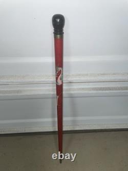 Vintage Hand Carved Dragon Convertible Walking Stick-Cane withConcealed Pool Cue