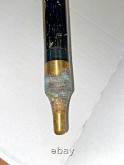 Vintage Hand Carved Dragon Dark Wood Walking Stick WithHidden Pool Cue