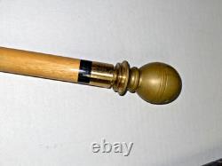 Vintage Hand Carved Dragon Dark Wood Walking Stick WithHidden Pool Cue