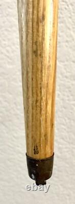 Vintage Hand Carved Eagle Tomahawk Wood Shaft Walking Cane Stick 35 Long