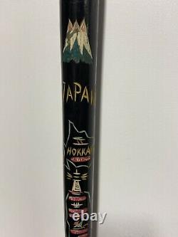 Vintage Hand-Carved Pool Cue Walking Stick, Japan