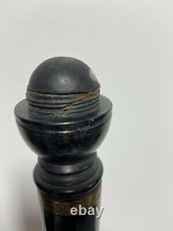 Vintage Hand-Carved Pool Cue Walking Stick, Japan