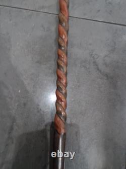 Vintage Hand Carved Solid Wooden African Tribal Walking Stick