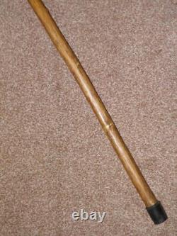 Vintage Hand Carved Treen Walking Stick/Cane Hand Carved Chinese Mandarin Top