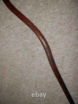 Vintage Hand-Carved Twisted Snake Walking Stick/Cane With Glass Eyes 86cm