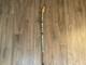 Vintage Hand Carved Walking Stick 40 Travel Badges Overseas & UK Some Silver