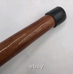 Vintage Hand Carved Wooden Dragon Head Handle Ball Ornate Asian Walking Stick