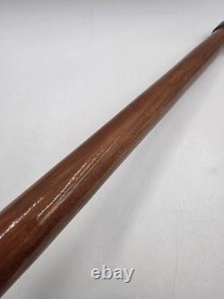 Vintage Hand Carved Wooden Dragon Head Handle Ball Ornate Asian Walking Stick