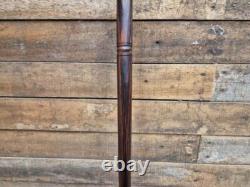 Vintage Hand Crafted Carved Frog Wooden Walking Stick