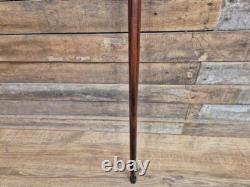Vintage Hand Crafted Carved Frog Wooden Walking Stick