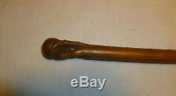 Vintage Kepkypa Carved Wood Walking Stick Cane