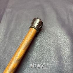 Vintage Long Wooden Hand Carved Walking Stick With Hand Carved Horse Head 129 Cm