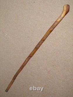 Vintage Military Hand-Carved Walking Cane The Buffs & Queens Own Kent Regiment