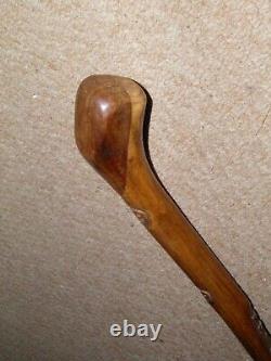 Vintage Military Hand-Carved Walking Cane The Buffs & Queens Own Kent Regiment