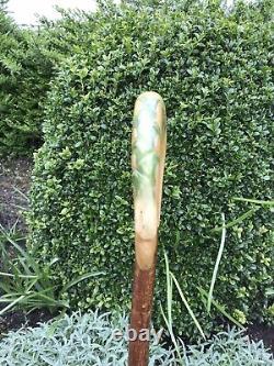 Vintage Rams Horn Shepherds Crook. On Hazel Shaft