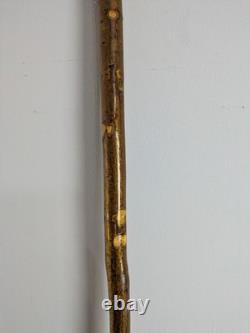 Vintage Rams Horn Shepherds Crook Walking Stick Thistl Carved Handle 115cm (45)