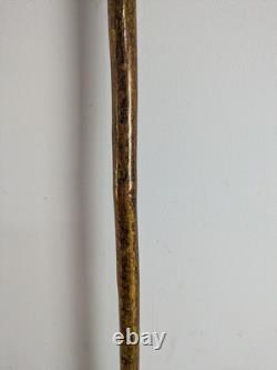 Vintage Rams Horn Shepherds Crook Walking Stick Thistl Carved Handle 115cm (45)