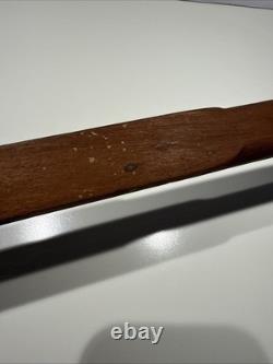 Vintage Rare Hand Carved Wood Walking Stick 36 Moroccan Temple Building Fund