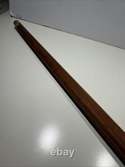 Vintage Rare Hand Carved Wood Walking Stick 36 Moroccan Temple Building Fund