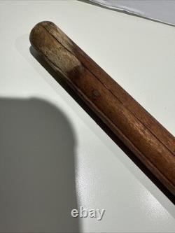 Vintage Rare Hand Carved Wood Walking Stick 36 Moroccan Temple Building Fund