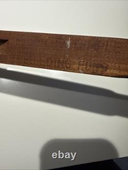 Vintage Rare Hand Carved Wood Walking Stick 36 Moroccan Temple Building Fund