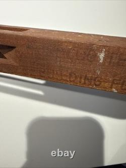 Vintage Rare Hand Carved Wood Walking Stick 36 Moroccan Temple Building Fund