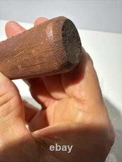 Vintage Rare Hand Carved Wood Walking Stick 36 Moroccan Temple Building Fund