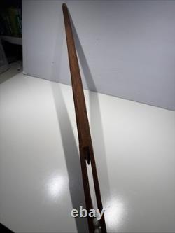 Vintage Rare Hand Carved Wood Walking Stick 36 Moroccan Temple Building Fund
