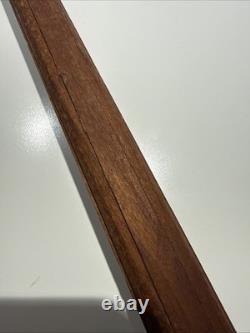 Vintage Rare Hand Carved Wood Walking Stick 36 Moroccan Temple Building Fund