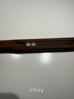 Vintage Rare Hand Carved Wood Walking Stick 36 Moroccan Temple Building Fund