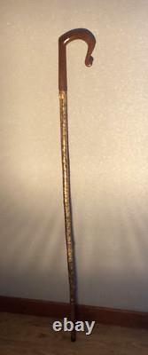 Vintage Shepherds Crook Hand Carved