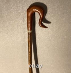 Vintage Shepherds Crook Hand Carved
