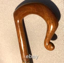 Vintage Shepherds Crook Hand Carved