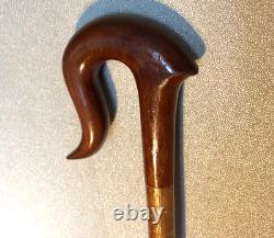 Vintage Shepherds Crook Hand Carved